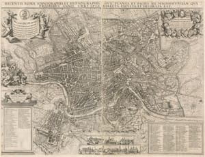 Recentis Romae ichnographia et hypsographia